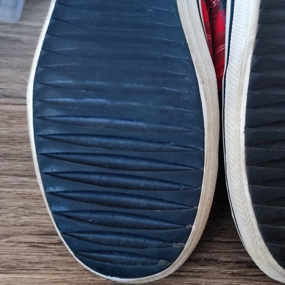 Keds Patchwork Slip On Canvas Shoes Sz 6.5 Multi-colour Casual No Lace Needed - Picture 12 of 13